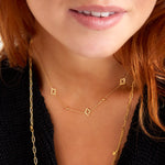 Silver Clovers Necklace