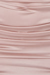 Satin Midi Dress Adrianna - Mocha
