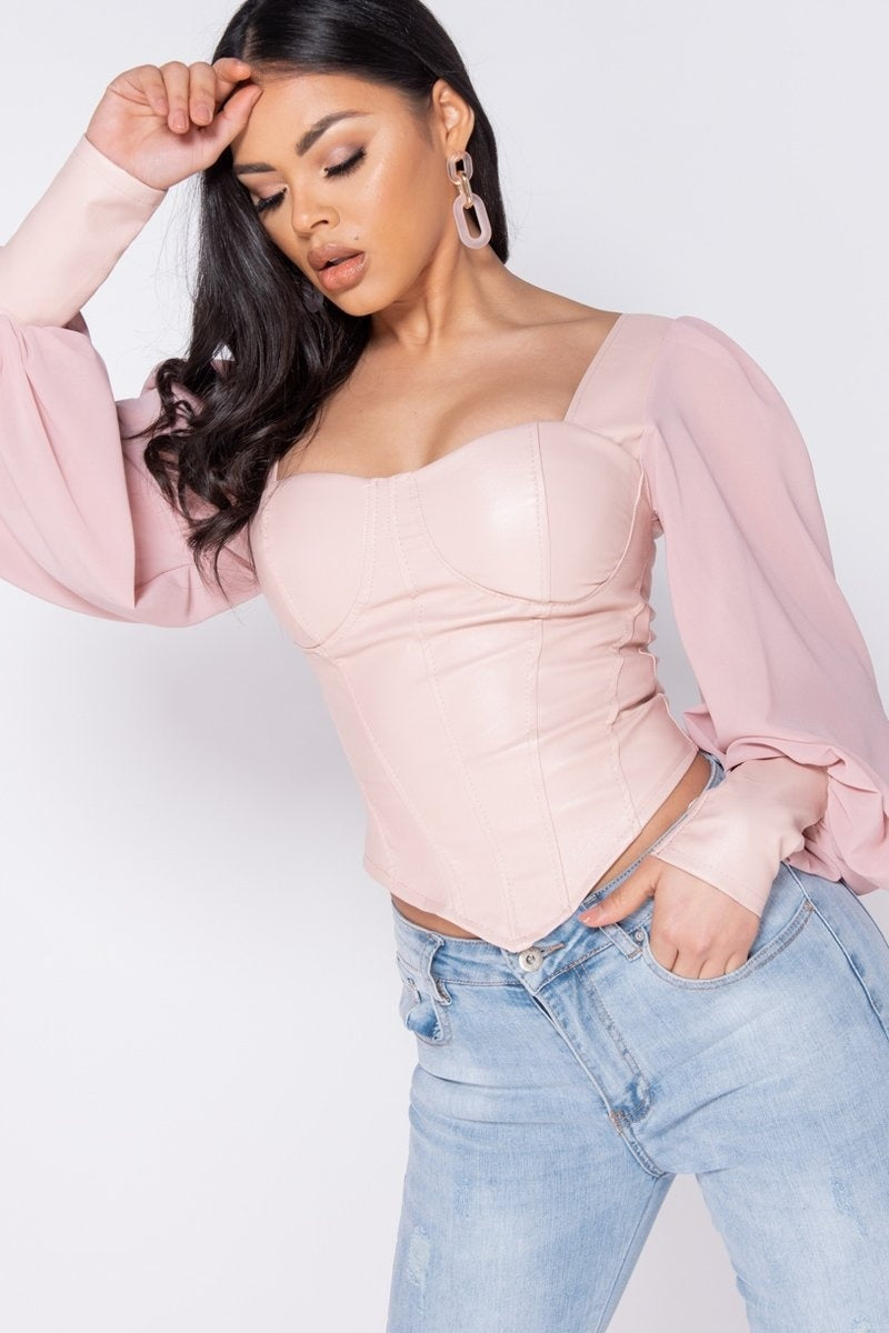 Corset Top Angel - Pink